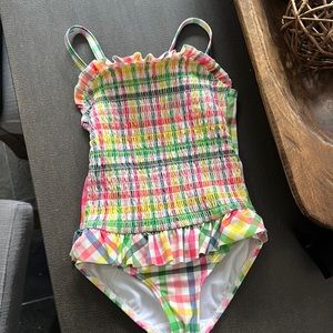 Mini Boden 3-4yr girls gingham swim suit